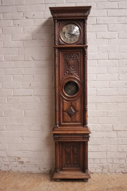 Gothic Grandfathers clock in walnut