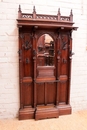 Gothic style Hall stand in Oak, France 19th century
