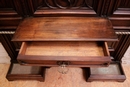 Gothic style Hall stand in Walnut, France 19th century