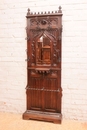 Gothic style Hall stand in Walnut, France 19th century