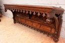 Gothic style Hat rack in Oak, France 19th century