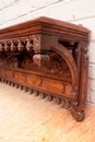 Gothic style Hat rack in Oak, France 19th century
