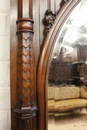 Gothic style Mirror in Walnut, France 19th century