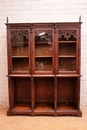 Gothic style Bookcase in Oak, France 19th century