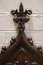 Gothic style Panel in Oak, France 19th century