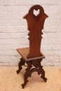 Gothic style Chair in Walnut, France 19th century