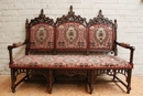 Gothic style Sofa in Walnut, France 19th century