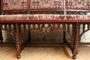 Gothic style Sofa in Walnut, France 19th century