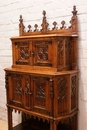 Gothic style Cabinet in Walnut, France 19th century