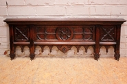 Gothic style hall rack in oak