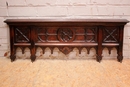 Gothic style Hall rack in Oak, France 1900