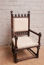 Gothic style Long chair in Walnut, France 19th century