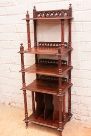 Gothic style music cabinet in rosewood