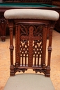 Gothic style Prayer chair in Oak, France 19th century