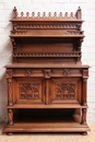 Gothic style Server in Walnut, France 19th century