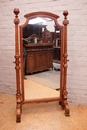 Henri II style Cheval mirror in Oak, France 19th century
