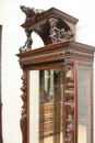 Henri II style Display cabinet in Walnut, France 19th century