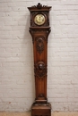 Henri II style Grandfather clock in Walnut, France 19th century