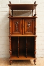 Henri II style Little walnut Henri II music cabinet in Walnut, France 19th century