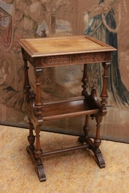 Henri II sewing table in walnut