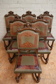 Henri II Special set of 6 chairs