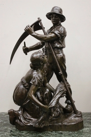 Henri Levasseur bronze statue