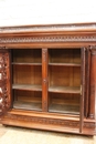Renaissance style Cabinet/bookcase in rosewood, France 19th century
