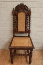 Hunt style 6 chairs in Oak, France 19th century