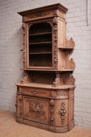 Hunt bombe cabinet in bleached oak