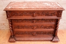 Hunt style Chest of drawers in Oak, France 19th century