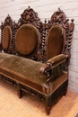 Hunt style Sofa and chairs in Oak, France 19th century