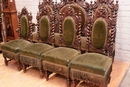 Hunt style Sofa and chairs in Oak, France 19th century