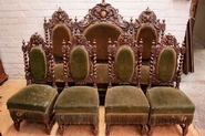 Hunt sofa and matching chairs oak