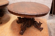 Hunt style animal table in oak