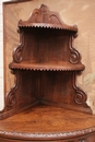 Hunt style Corner cabinet in Oak, France 19th century