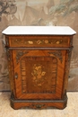 style Cabinet in mahogany,bronze and marble, France 19th century