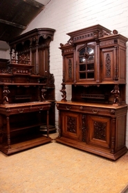 Jester cabinet and server in walnut