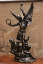 La victoire triomphante style Statue in Bronze, France 19th century