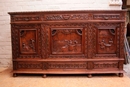 Breton style Cabinet in Oak, France 1900