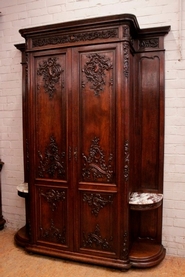Liège Regency style armoire in oak 19th century
