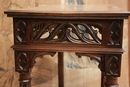 Gothic style Table in Walnut, France 19th century