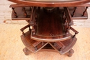 style Table in Walnut, France 19th century