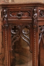 Gothic style Console in Walnut, France 19th century
