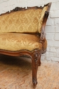Louis XV style 5 Pc. sofa set in Walnut, France 19th century