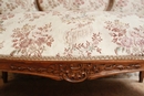 Louis XV style 5 Pc.Sofa set in Walnut, France 19th century