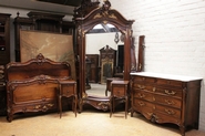 Louis XV Bedroom in rosewood decorated with bronze
