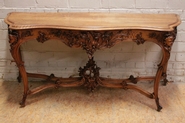 Louis XV console table in walnut