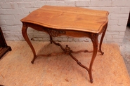 Louis XV desk table in solid walnut