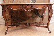 Louis XV desk table in walnut