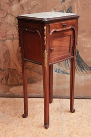 Louis XV end table in mahogany